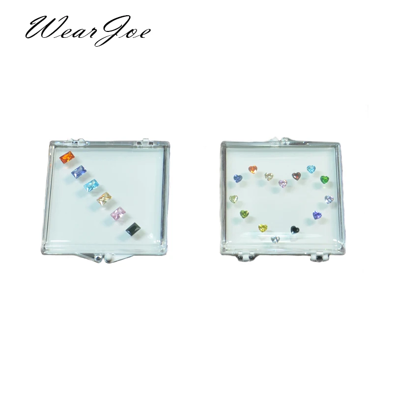 

Transparent Gems Storage Box Gemstone Adsorption Display Stand Holder Loose Diamond Container Pendant Coin Suspended Organizer