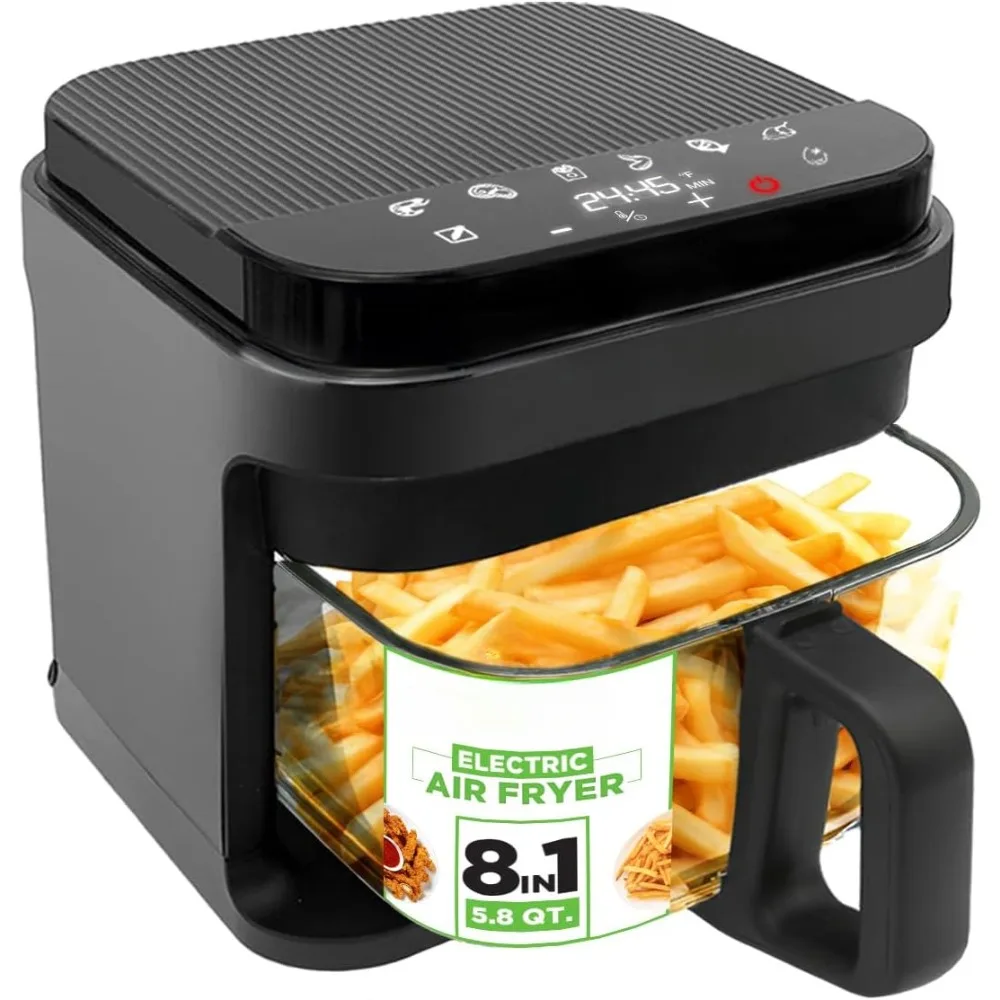 

5.8 Quart Air Fryer 8-1 Preset Cook Modes Smart Air Fryer