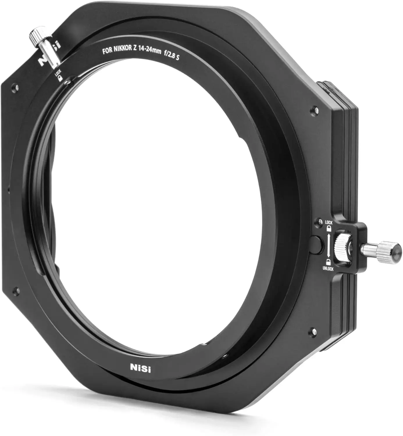 NiSi 100mm Square Filter Holder for Nikon Z 14-24mm f/2.8 S, Supports ND/GND Filters, 2 Slots, Pull-and-Release Lock