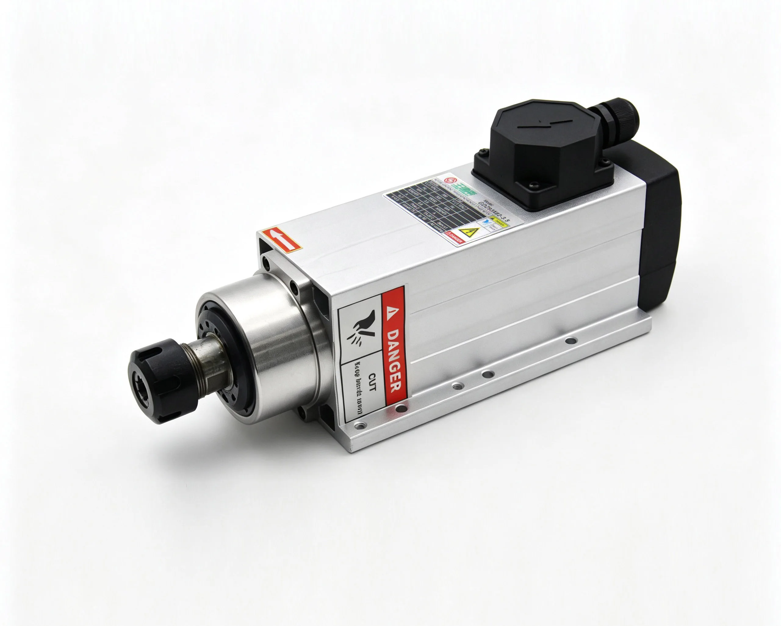 3.5kw 24000rpm ER25 High Speed Air Cooled CNC Spindle MotocWith Flange For Engraving Acrylic Plwood MDF Woodworking 93x82