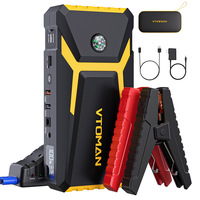 VTOMAN V8 PRO 3000A Car Jump Starter, 24 Months Standby Time, LCD Screen, for Up 8.5L Gas and 6.5L Diesel Engines