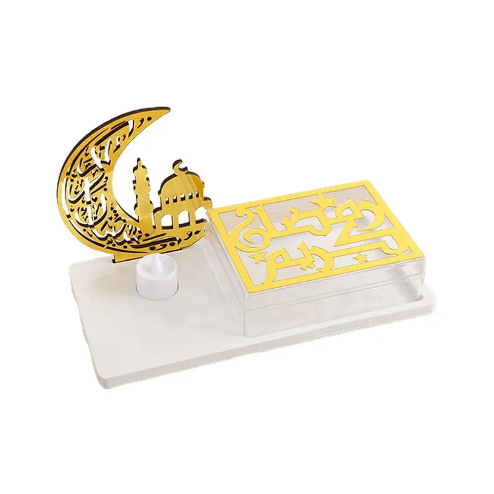 شمعدان إلكتروني لشهر رمضان ، أطباق الطاولة ، حامل الطعام ، ديكورات الحفلات ، Eid J1g1 ، رمضان