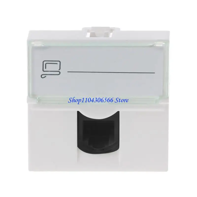 02DD Ethernet Wall Plate, Keystone Wall Plate with RJ45 Keystone Coupler insert, Female to Female Cat6 Keystone