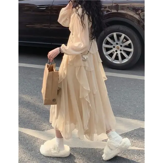 Spring and Summer Suspender Dress Female Summer Dress+coat Top Two -piece Suit