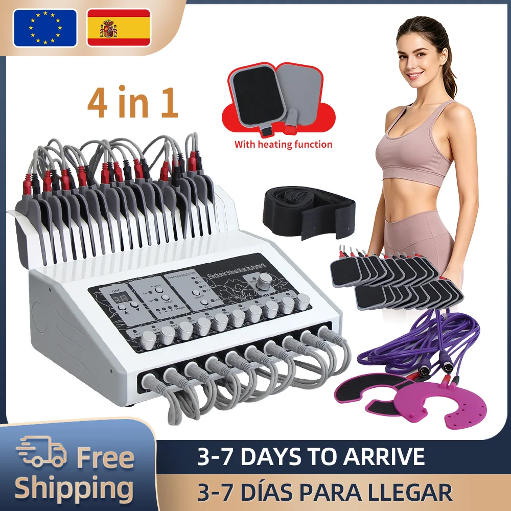 Appareil de stimulation musculaire EMS, masseur corporel, électrostimulation, chaleur, physiothérapie, amincissement