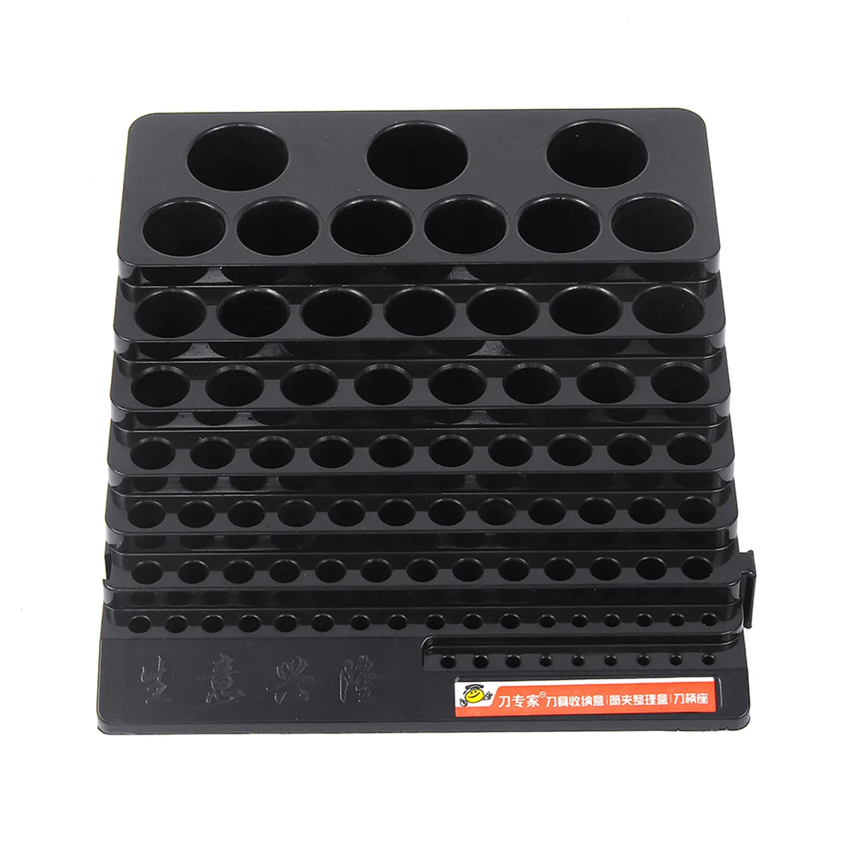 Multifunction Drill Bit Holder Tool Box Storage 85 Hole Reamer Milling Cutter Plastic Desktop Portable Accessories Thick Rack