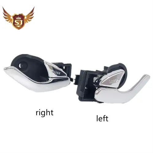 Manija de puerta interior compatible con coche para Mazda Tribute 2001-2006 Ford Escape 01-7 cromado izquierdo o derecho