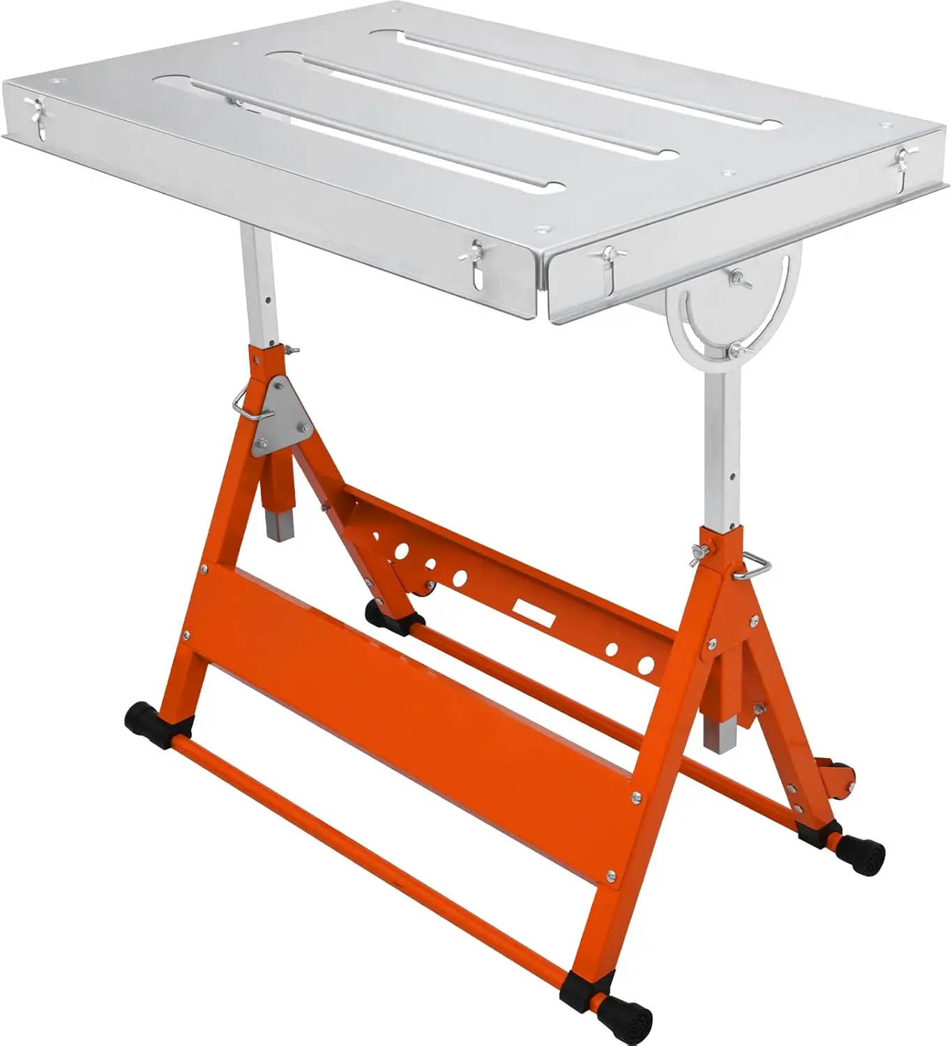 

VEVOR Welding Table 30"x20", 400lbs Load Capacity Steel Welding Workbench Table on Wheels, Folding Work Bench with Three 1.1"