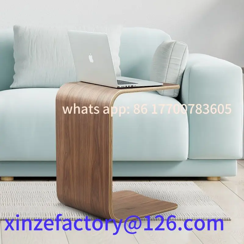 

Customizable Minimalist C-Shaped Sofa Side Table: Nordic Ins Style U-Shaped Small Coffee Table