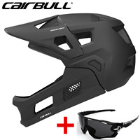 CairBULL Discovery Full Face MTB Cycling Helmets Adult Universal Removable Chin BMX Off-Road All-Mountain Speed Bike Helmet
