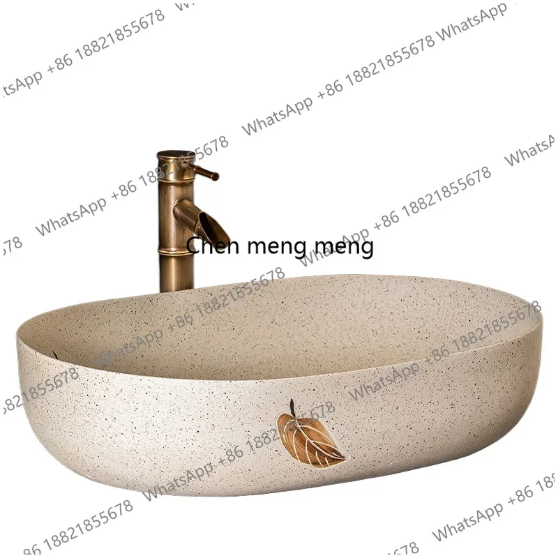 L07 Chinesisches Waschbecken, antikes Hotelwaschbecken, Toilette, Haushaltswaschbecken, Retro-Keramikwaschbecken