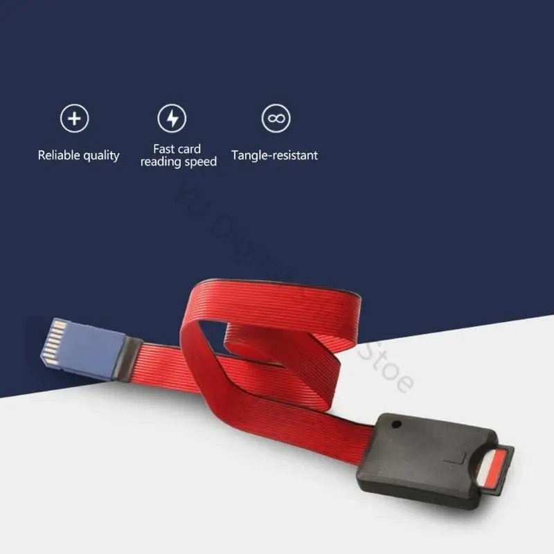 96BA Ribbon Memory Card Extension Cable 50 Male to Female Cable for Vehicle Screen Units, Installed Equipment, and Routine Card