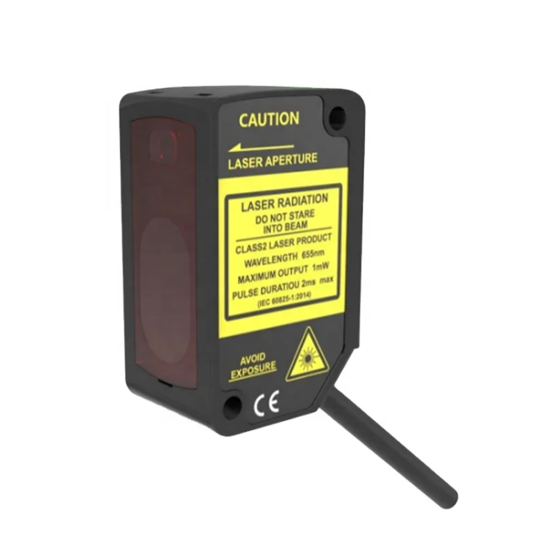 

PDE series small high precision RS-485 12V 24V DC digital 50mm 100mm 400mm la ser displacement sensor