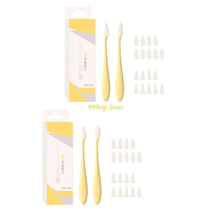 

C90C 2Pcs Sketching Blending Tool For Sketching Highlighting Detailing ABS Blending Stumps with 20 Replacement Sponge Tip