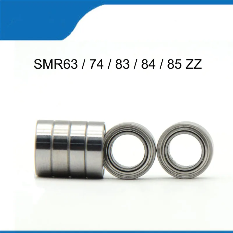 5/10PCS Stainless Miniature Bearing SMR63ZZ SMR74ZZ SMR83ZZ  SMR84ZZ  SMR85ZZ  SMR95ZZ Metal Shielded Ball Bearings (ABEC-5)