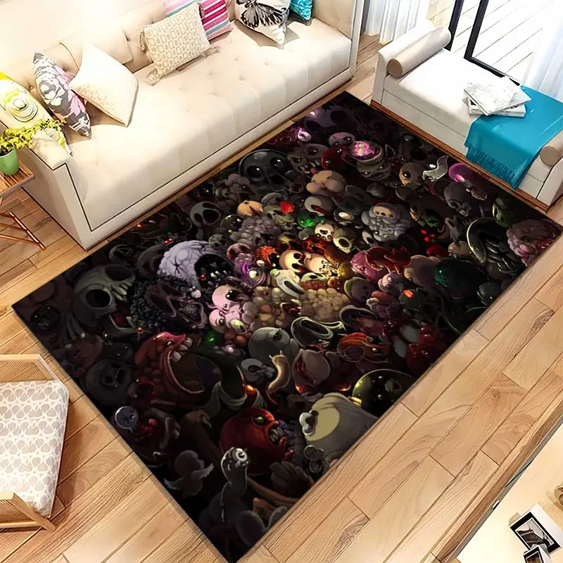 Game The Binding Of Isaac Soft Non-Slip Large Area Rug for Living Room,Bedroom Playroom Carpet Mat for Sofa,Home Decor Gift