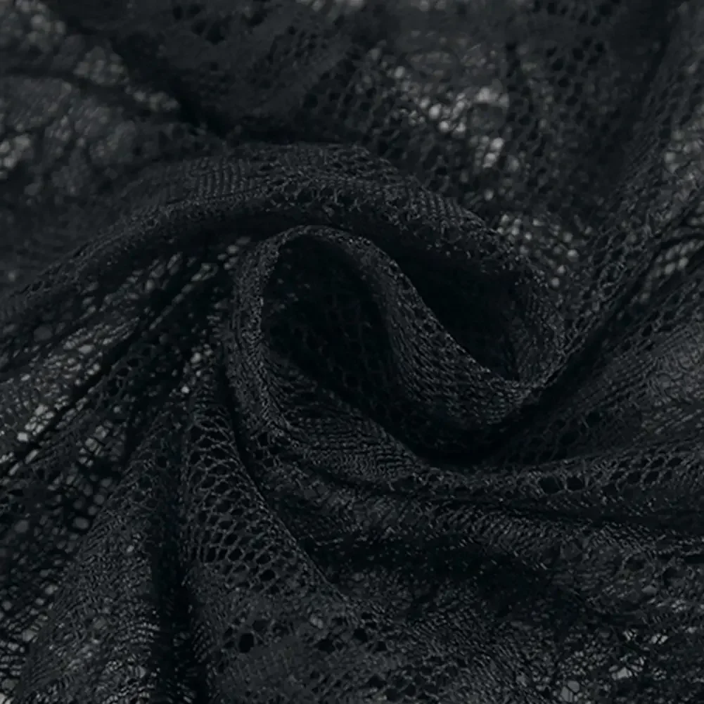 Vestido de fiesta de noche Vestido de encaje Vestido de encaje negro Nuevo estado Moda Vestido que combina con todo Vestido largo tipo jersey