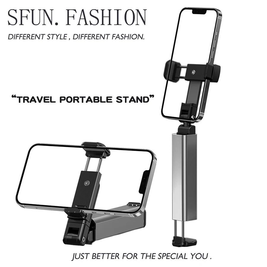 

Car Phone Holder Can Rotate 360 ° Portable Mini Stand Desktop Multifunctional Universal Metal Clip Suitable For Mobile Phones