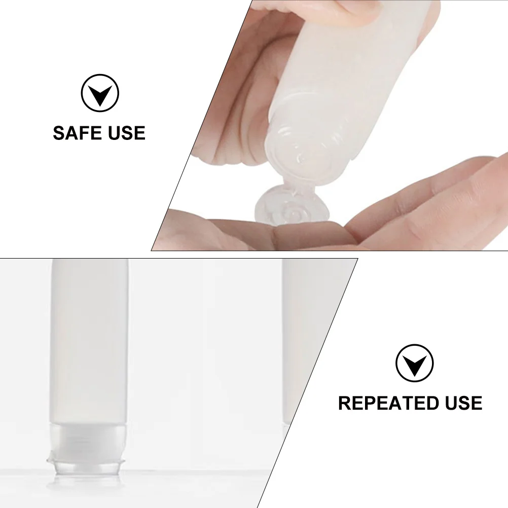

20Pcs 30g Squeezable Lotion Containers Eco Friendly Refillable Jars for Shampoo Gel Tube Bottle Dispensers