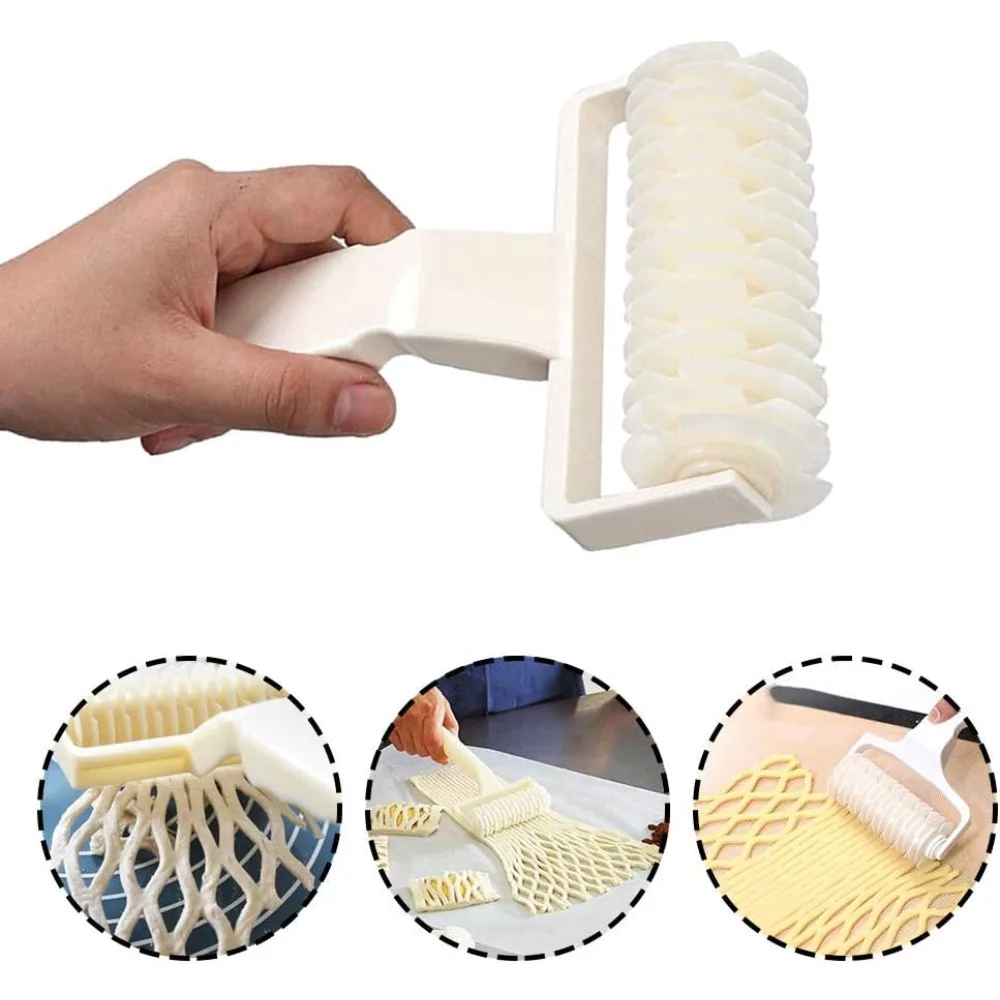 2Pcs Pastry Lattice Roller Cutter, Dough Cookie Pie Pizza Bread Crust Decorating Wheel Baking Tool Home Kitchen Baking Gadget