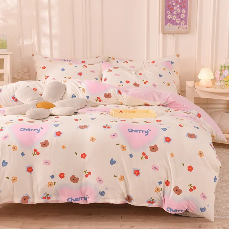 

Class A cotton knitted quilt cover single piece pure cotton solid color Tianzhu cotton simple double 1.8x2