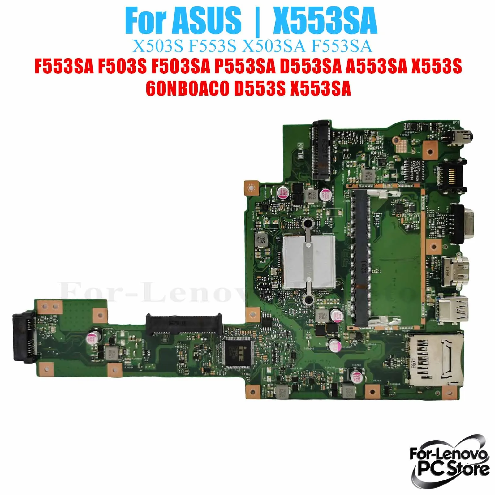 

X553SA For ASUS P553SA D553SA A553SA F553SA D553S F503S F503SA Notebook Motherboard Laptop Mainboard