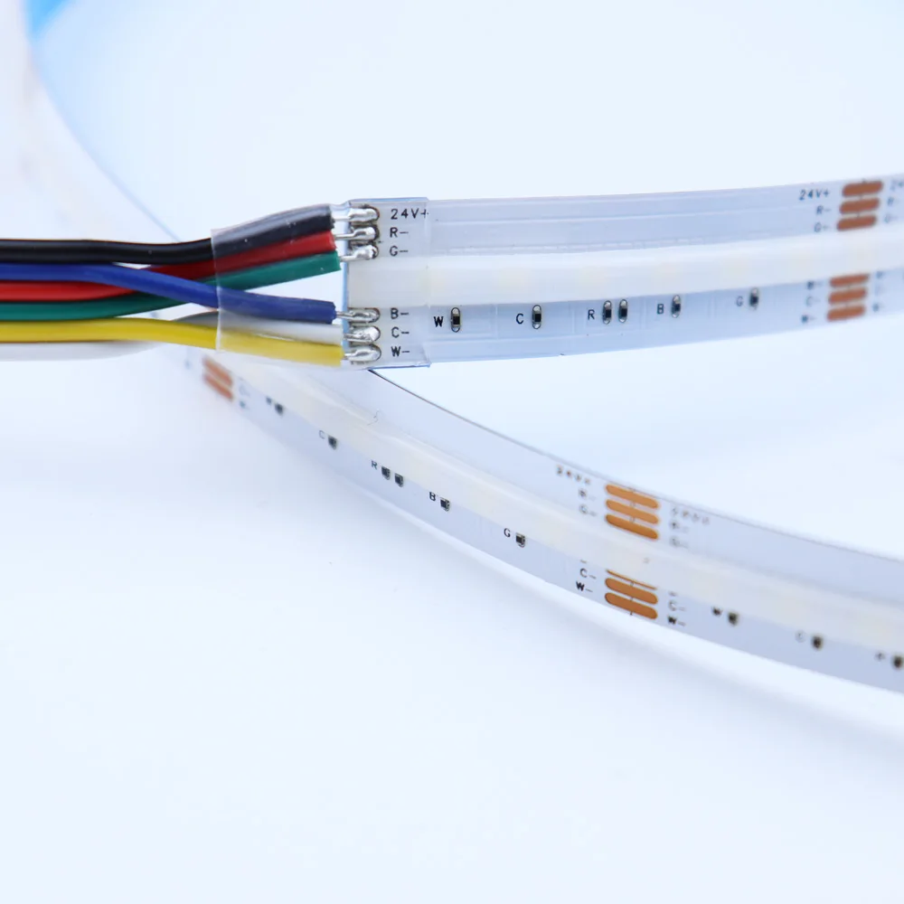 Imagem -06 - Gledopto-mini Dimmable Led Strip Light Zigbee 3.0 Cob Rgb Mais Cct Rgbww App Controle Remoto de Voz 5m 10m Alimentação 24v Alexa Google