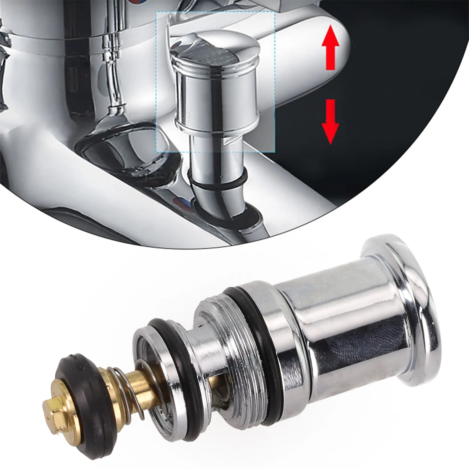 Bathing Experience Triple Bathtub Valve Pull-up Diverter As Shown Lead-free Non-fading Rust-proof Copper Chrome Plating