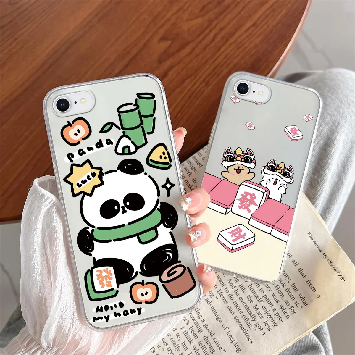 الكرتون القط الحب زهرة فراشة الفتيات قضية الهاتف لابل آيفون 6 6 ثانية 7 8 زائد SE 2020 2022 سيليكون مطبوعة Fundas غطاء من البولي يوريثان