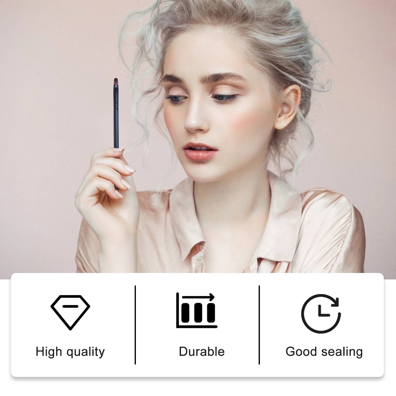 

50Pcs Lip Brushes Comfortable Grip Lightweight Design Easy to Carry in Wallet Or Pouch Professional Makeup Application Brush