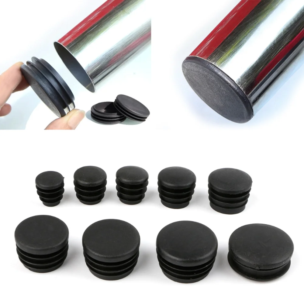 10Pcs Round Home Chair Bump Pipe Floor Protector Furniture Leg Plug Hole Cover Tube Insert Plug