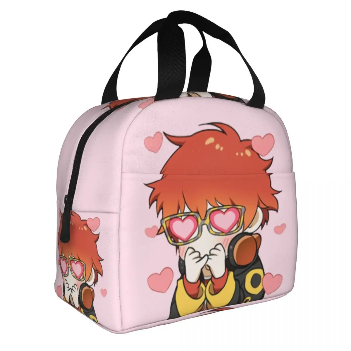 Mystic Messenger 707 Meme Borsa per il pranzo isolata per le donne Borsa termica portatile per il pranzo Borse per contenitori da picnic per