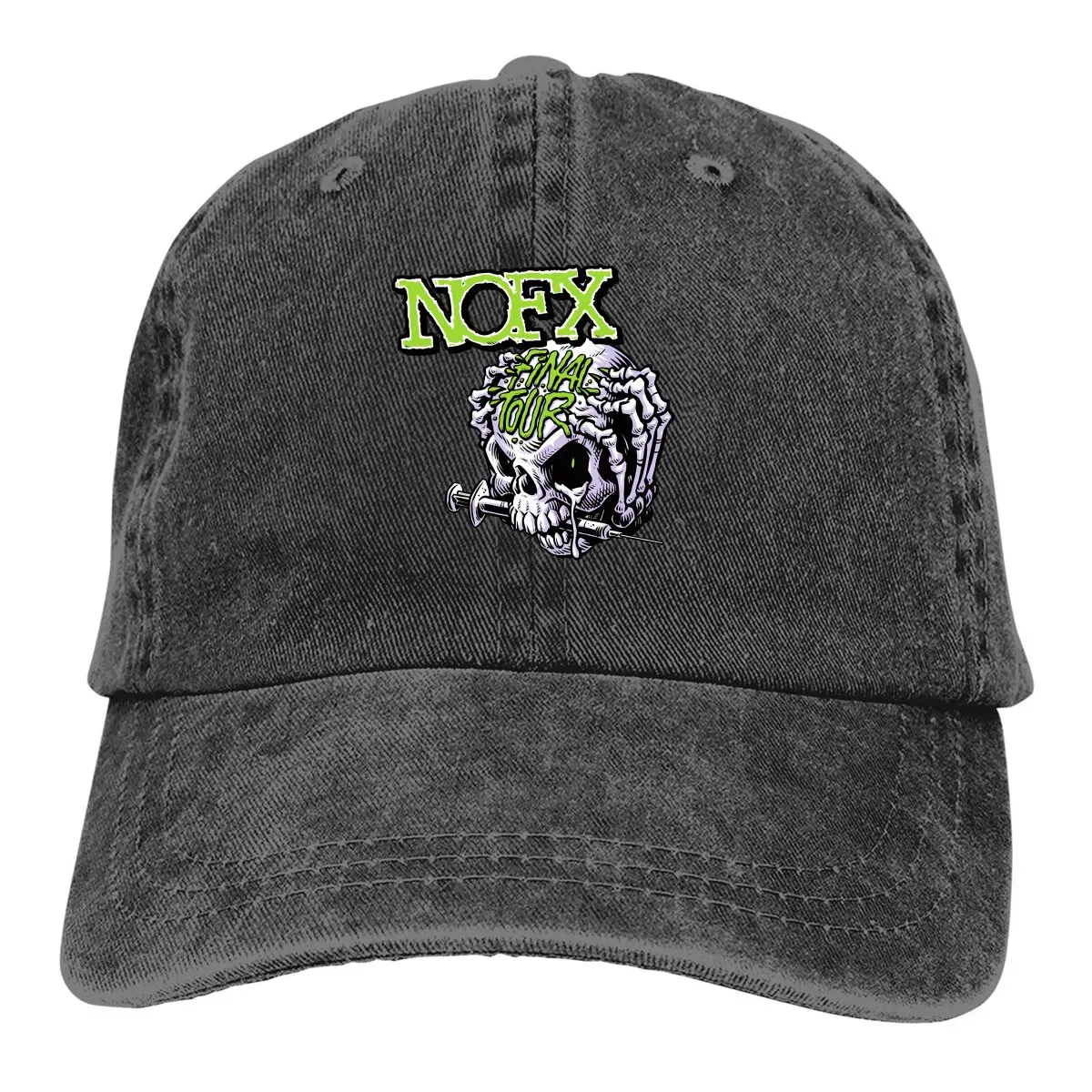 Sprana męska czapka z daszkiem Final Tour Skull Trucker Snapback Caps Dad Hat NOFX Bawełniane czapki golfowe