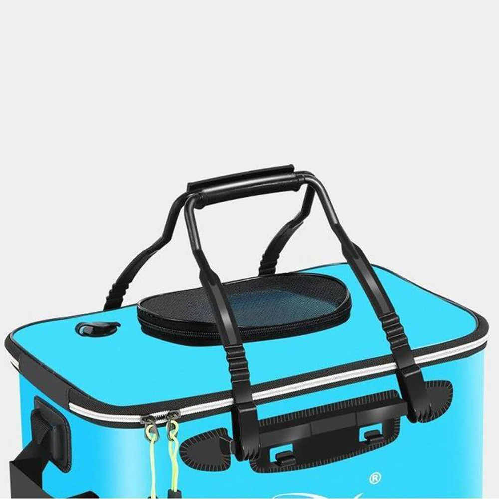 Multifunktionaler 30/40/45/50cm Outdoor-Klapp-EVA-Eimer, Angeltasche, tragbarer Camping- und Wander-Eimer mit Griff L30 – Detail 5