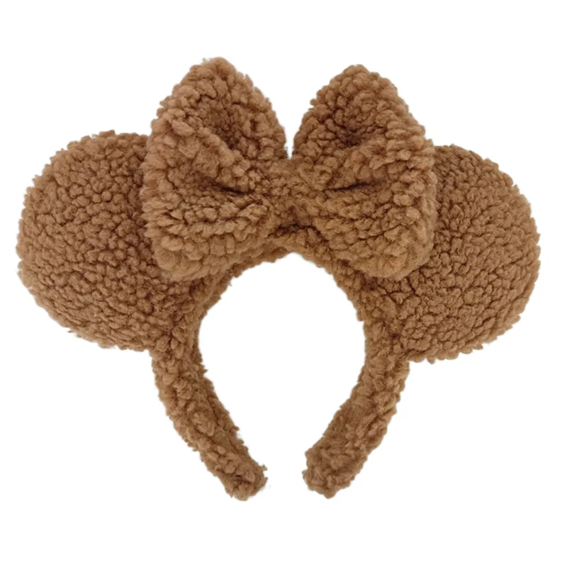 Plush Mickey Mouse Ears Hair Hoop Hairband Headband Hair Accessories Women Girl Baby Toys COSTUME Headband Cosplay Gift