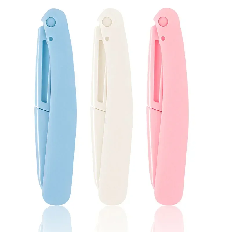 安全な折りたたみ式レディースフェイスシェーバー、眉毛トリマー、傷防止刃、メイクアップツール、眉毛トリマー、女性用フェイスシェーバー