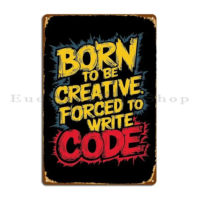 Creative Lifestyle Coder Humor For Software Developers Metal Plaque Poster Plaques Customized Living Room Bar Tin Sign Poster