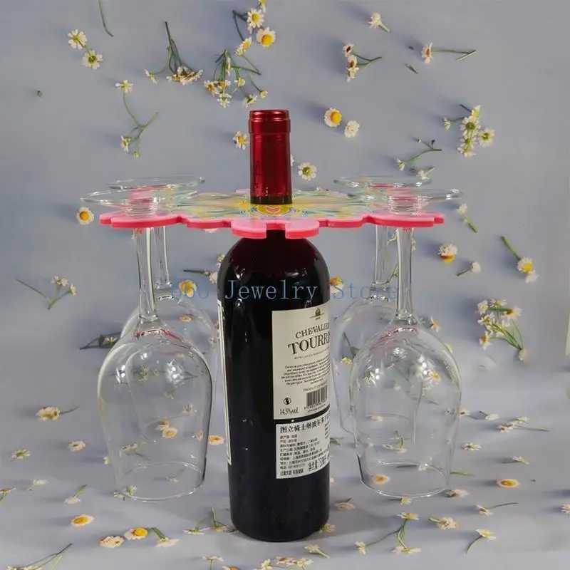 F2TD قوالب سيليكون متينة قابلة لإعادة الاستخدام لرف النبيذ المجسم قالب من السيليكون