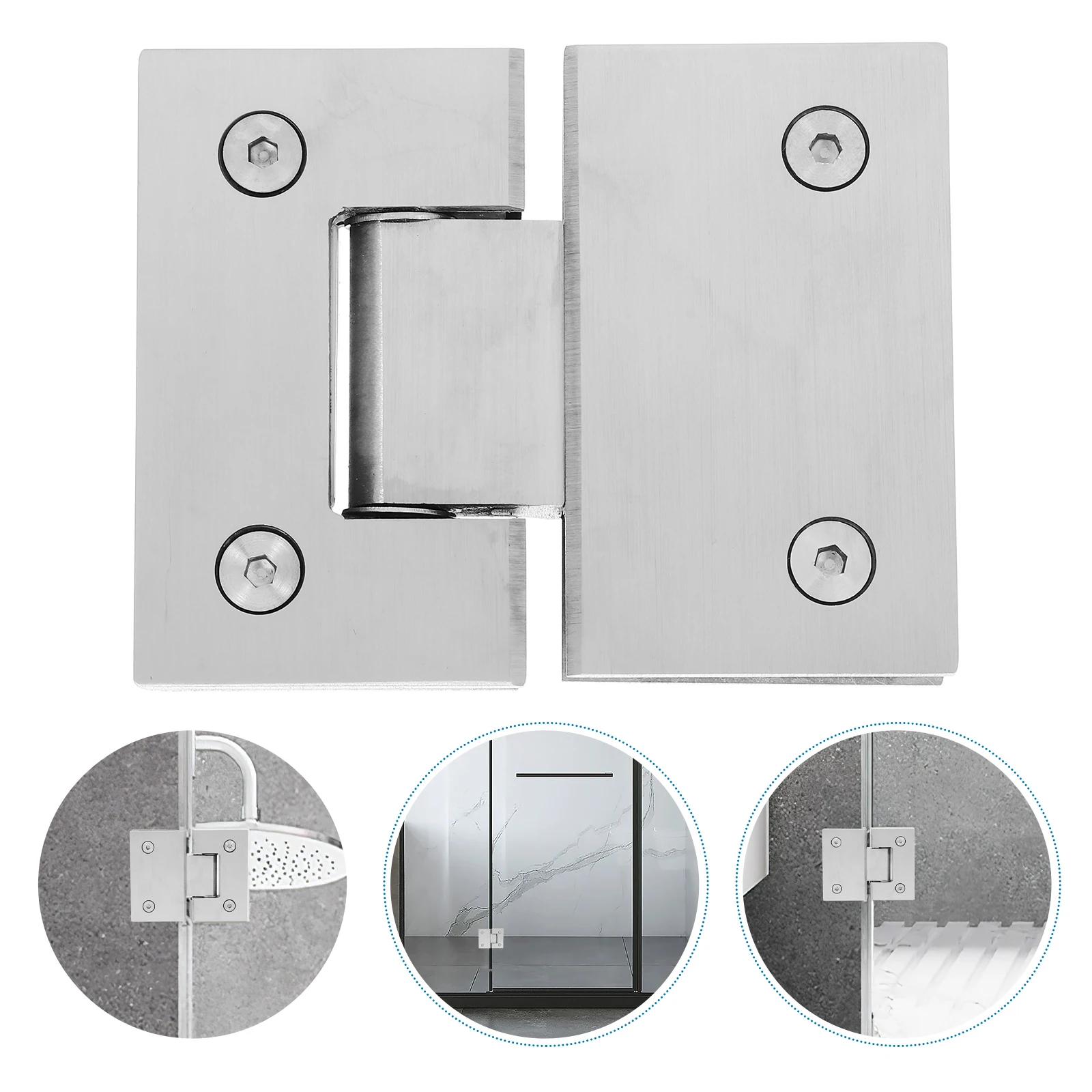 

Stainless Steel Room Heavy Duty Durable Easy Install Bathroom Partition Hardware Metal For Hotel Doors Clamp Shower Hinges