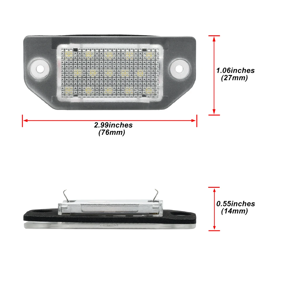 OE-Spec For VW Passat B5 3B Pre-facelift 1997 1998 1999 2000 2001 Error Free Led License Plate Lights Parking Tag Lamp 3B0943021