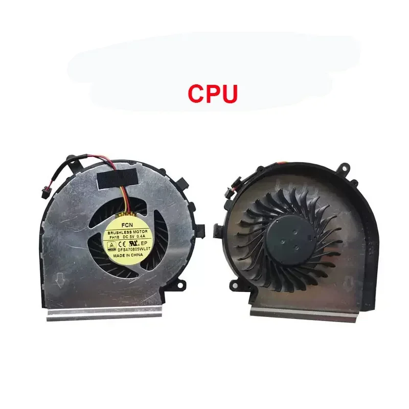 New Genuine Laptop Cooler CPU GPU Cooling Fan For MSI GE62 GE72 GP62 PE60 PE70 MS-16J3/J2/J5 gl72 1795 GL62