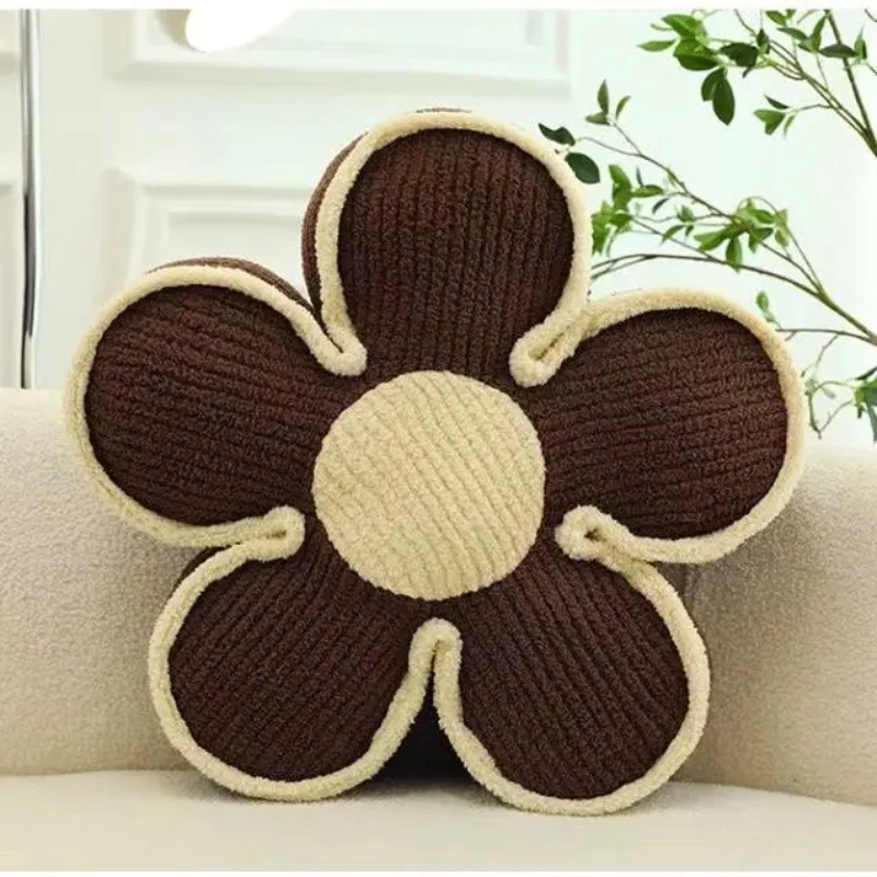 

Thickened Nordic Sunflower Cushion Seat Napping Living Room Throw Pillows Work Office Bedhead Backrest Cute Mat Floor Decorate