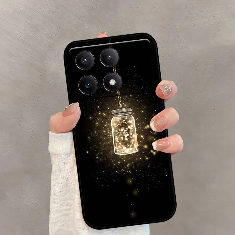 Poco X6 Pro Fundas 케이스 X6 Neo TPU 실리콘 전화 Coque 커버 Xiaomi Poco M6 4G 5G M6 Plus 충격 방지 소프트 범퍼 쉘