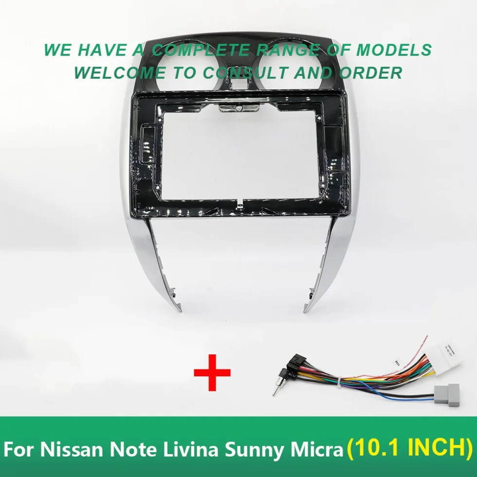 

10,1 дюймовая Автомобильная Рамка адаптер Fascia Android Радио Аудио приборная панель комплект для Nissan Note Livina Sunny Micra
