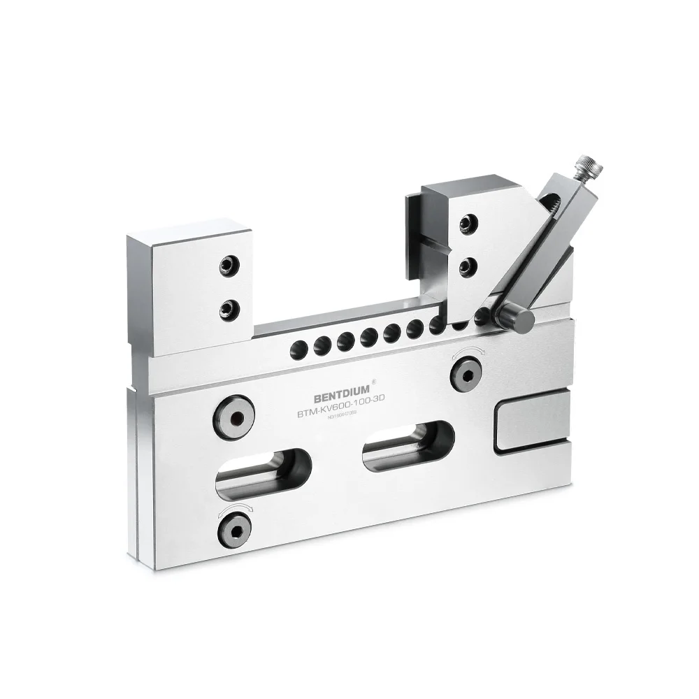 Hot selling  adjustable steel clamping Bench Vise for wedm machining with clamping range 100mm KV600-3D-100