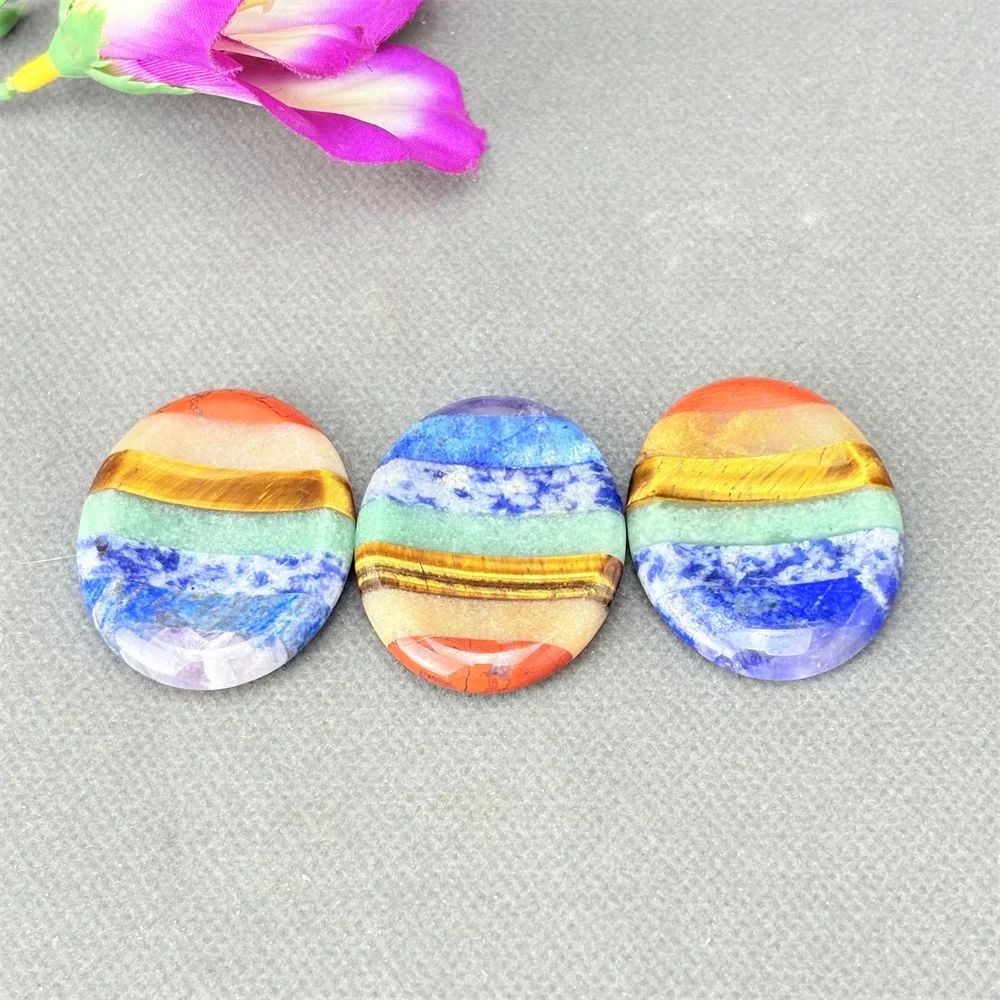 Natural Crystal Forget Worry Stone Colorful Thumb Massage Scraping Stone Creative Exquisite Collection Specimens