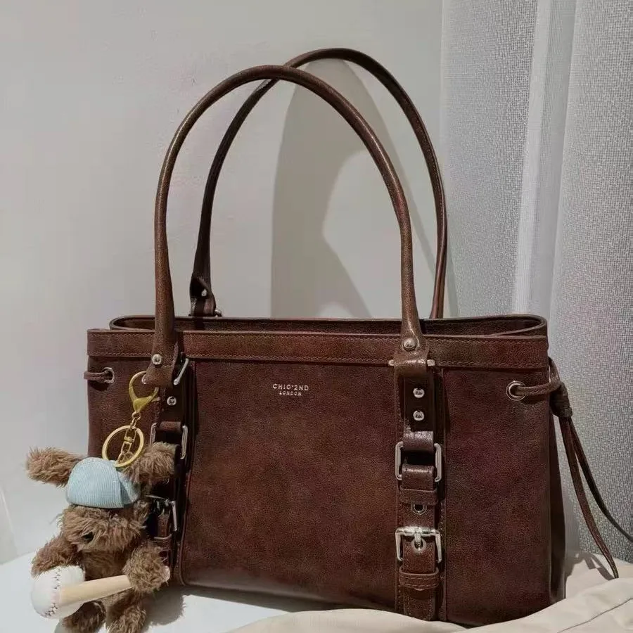 

Nanfeng Versatile Casual Vienna Autumn Tote Bag Women's Autumn and Winter Retro Commuter Large Capacity Portable Shoulder Bag