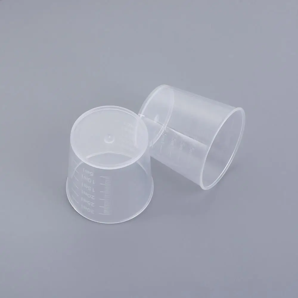 1oz/30ml Plastic Resin Graduated Cups Measuring Tool Scale Cups Container