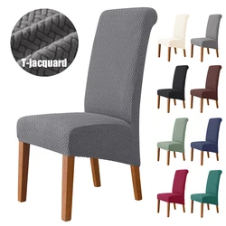 High Back & Universal Chair Cover for Dining Room Hotel XL M Size T Jacquard Extra Large Stretch Spandex Chair Covers Washable