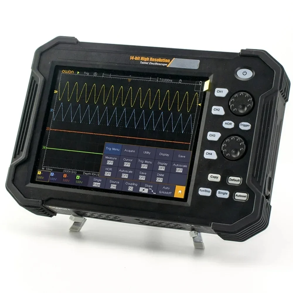 4CH TAO3074 3104 Portable Digital Tablet Oscilloscope 8inch LCD Multi-Touch Screen 100MHz 1GS/s 8 Bits CAN Bus Decoding